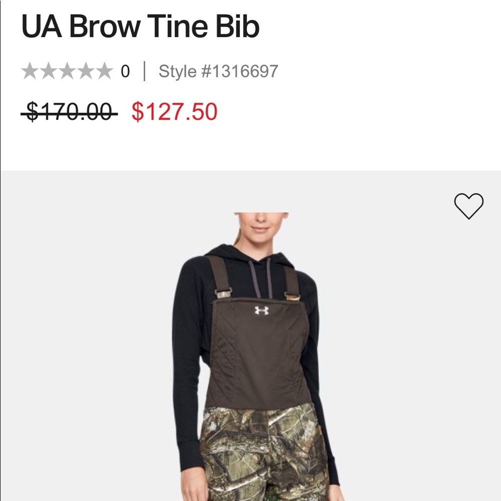 Under armor hunting overalls